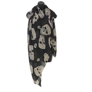 Large Scarf with SKULLS on it